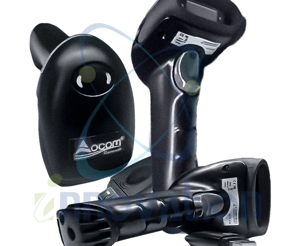 Lecteur de codes-barres sans fil Aocom - Scanner Bluetooth 1D/2D avec station d'accueil