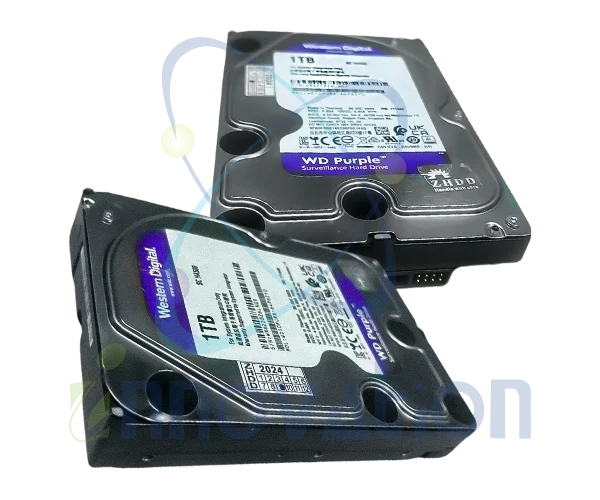 Disque dur interne Western Digital Purple 1 To - HDD 3,5" dédié vidéosurveillance 24h/24