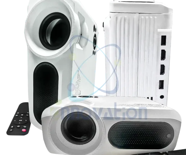 Vidéoprojecteur LED portable Full HD - Projecteur multimédia avec télécommande, HDMI/USB, haut-parleur intégré