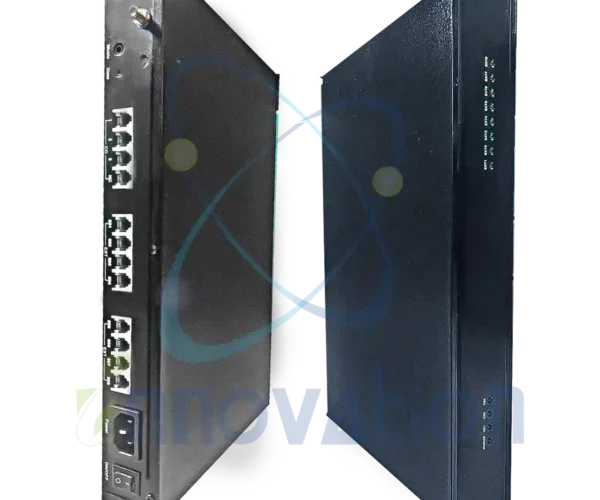 Switch/Distributeur téléphonique analogique - Répartiteur RJ11 multi-lignes CO/EXT pour central PABX, boîtier rack